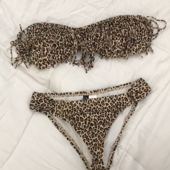 guess leopard bikini
